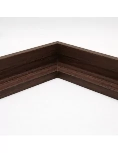 Muestra moldura Nordic 670/1760 · 38×45 mm · Nogal 2