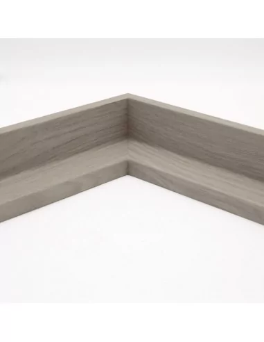 Muestra moldura Nordic 670/2830 · 38×45 mm · Gris