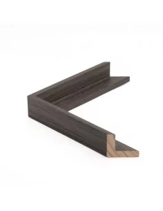 Muestra moldura Nordic 670/2865 · 38×45 mm · Gris