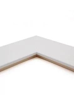 Muestra moldura Nordic 712/0111 · 85×17 mm · Blanco 2