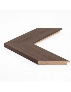 Muestra moldura Nordic 712/1760 · 85×17 mm · Nogal