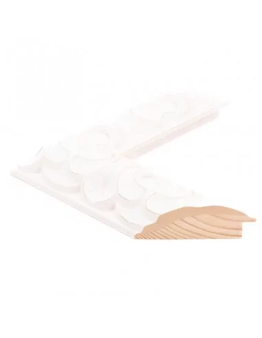 Muestra moldura Corazza 695/010 · 89×41 mm · Blanco