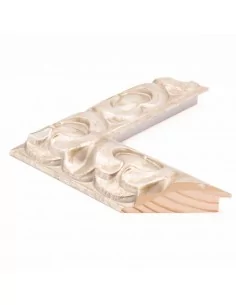 Muestra moldura Corazza 695/749 · 89×41 mm · Plata