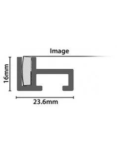 Moldra aluminio. Perfil 41. Plata mate 2