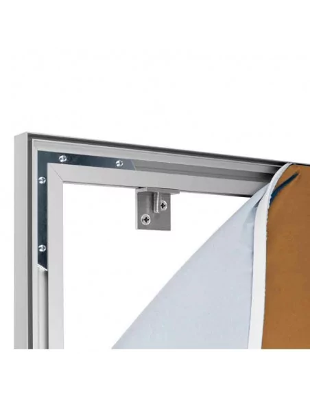 Soporte metálico para colgar cajas de luz a pared