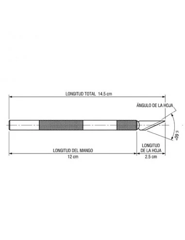 Bisturí cutter metálico con 10 cuchillas Bisturí cutter metálico con 10 cuchillas