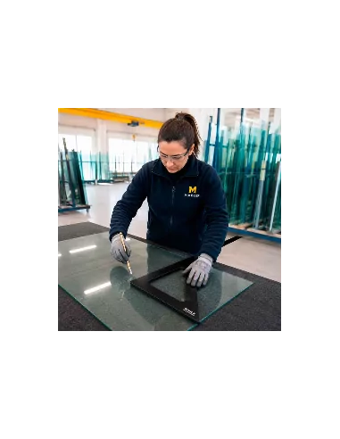 Esquadro reforçado de vidraceiro para corte de vidro – Bohle