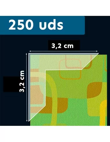Esquinas Lineco de montaje enmarcado de polipropileno 32 mm. 250 unidades