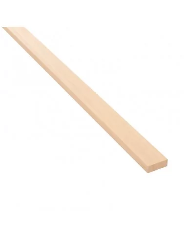 Listón de Madera de Ayous 40x15 mm con Cantos Redondeados Listón de Madera de Ayous 40x15 mm con Cantos Redondeados