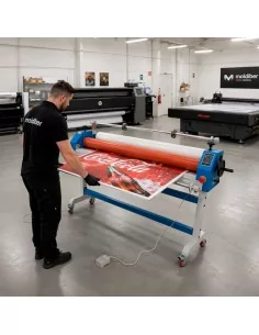 Laminateur à froid électrique 130 cm avec piétement et pédale