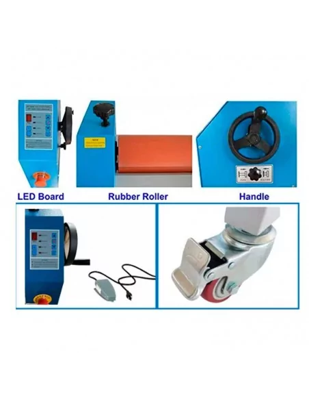 Laminateur à froid électrique 160 cm avec piétement et pédale Laminateur à froid électrique 160 cm avec piétement et pédale