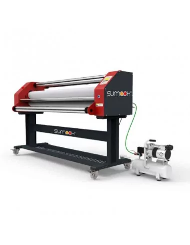 Laminadora eléctrica y neumática de 160 cm Sumach T165Pro con un rodillo calorífico