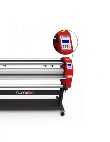 Laminadora eléctrica y neumática de 160 cm Sumach T165Pro con un rodillo calorífico