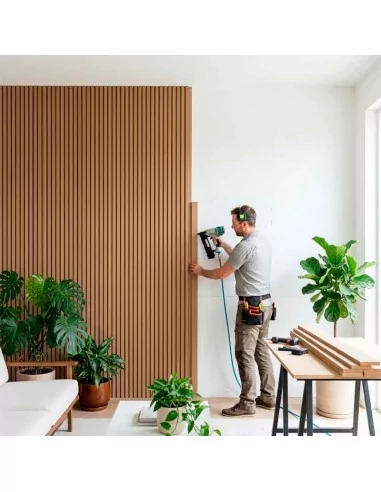 Listón fibra madera MDF 30 x 20 mm. Largo 244 cm