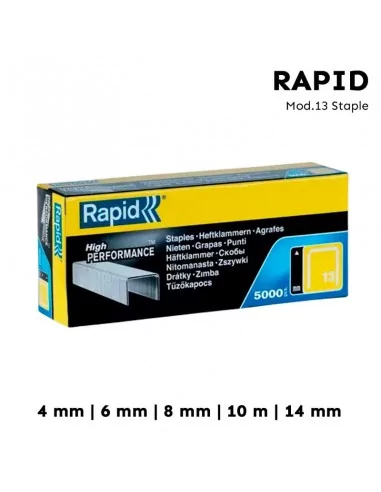 Agrafe Fine Rapid 13 - Boîte de 5000 Agrafes pour Agrafeuses