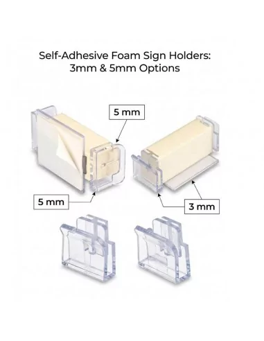 Bloque adhesivo Promobase sobremesa para paneles rígidos de 3 mm y 5 mm