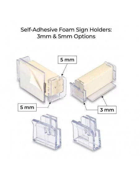Bloque adhesivo Promobase sobremesa para paneles rígidos de 3 mm y 5 mm
