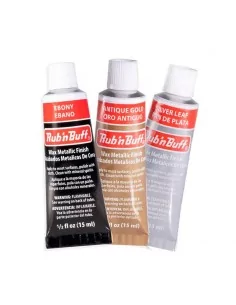 Cera Metálica Amaco Rub 'n Buff 15 ml - Creme para Retoque de Molduras e Madeira
