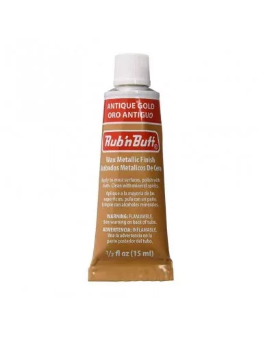 Cera Metálica Amaco Rub 'n Buff 15 ml - Crema para Retoque de Marcos y Madera