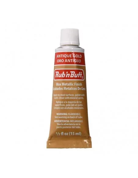 Cera Metálica Amaco Rub 'n Buff 15 ml - Crema para Retoque de Marcos y Madera