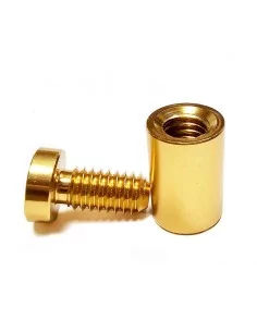 Separadores Oro Clásico Mate con Tapón Roscado para Placas y Señales