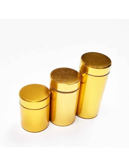 Separadores Oro Clásico Mate con Tapón Roscado para Placas y Señales