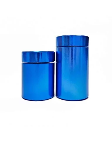 Separadores de Aluminio Azul con Tapón Roscado para Placas y Señales