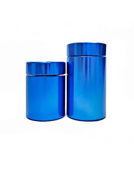 Separadores de Aluminio Azul con Tapón Roscado para Placas y Señales