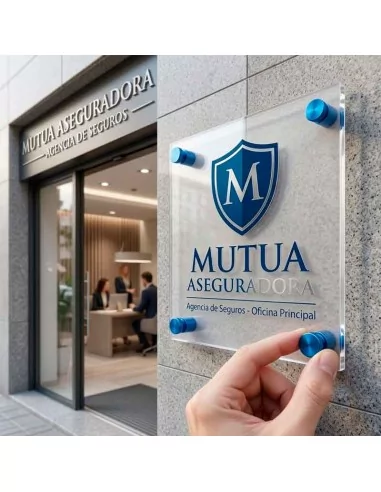 Separadores de Aluminio Azul con Tapón Roscado para Placas y Señales
