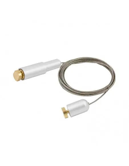 Cable de acero 300 cm con topes ajustables para escaparate inmobiliario