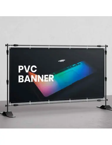 Lona frontlit laminada 280grs. trasera negra