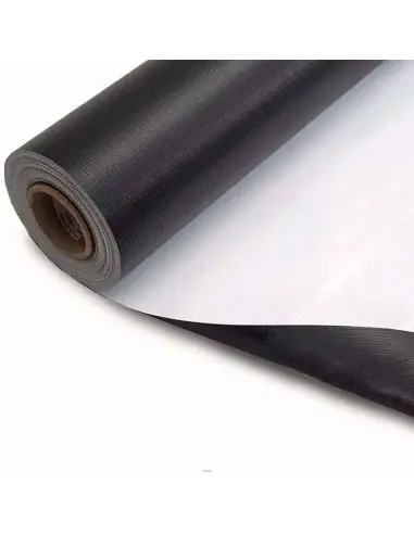 Lona frontlit laminada 280grs. parte traseira preta
