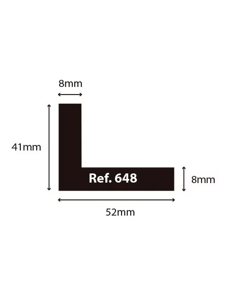 CAJA AMERICANA. 52x41mm. 4 caras teñidas. NEGRO MATE