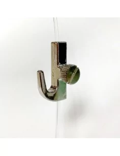 GANCHO CON TORNILLO LATERAL PARA COLGAR CUADROS HASTA 7Kg | SEVEN| PARA CABLES DE NYLON Y ACERO 2