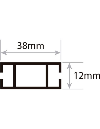 TRAVERSES DE RENFORT POUR CAISSES LUMINEUSES. Modèle 46. COUPÉ SUR MESURE