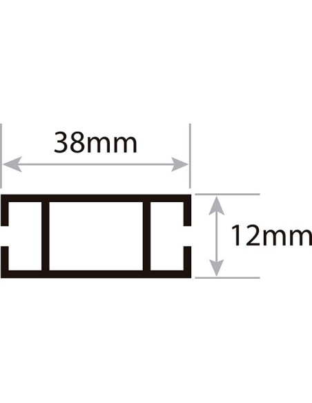 TRAVERSES DE RENFORT POUR CAISSES LUMINEUSES. Modèle 46. COUPÉ SUR MESURE