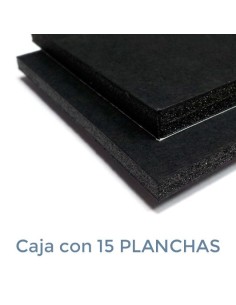 CARTÓN PLUMA BLACK NEGRO ALMA NEGRA 10mm.  70 X 100 (Plancha)