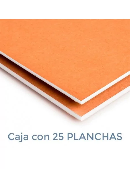CARTÓN PLUMA DUOMO BLANCA/KRAFT 3mm. 100 X 200 (Plancha)