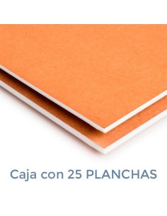 PLANCHA CARTON PLUMA BLANCO 50*70cm. 5mm.
