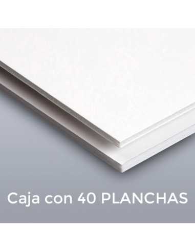CARTÓN PLUMA SUPREM BLANCA/BLANCO 3mm.  70 X 100  (Plancha)