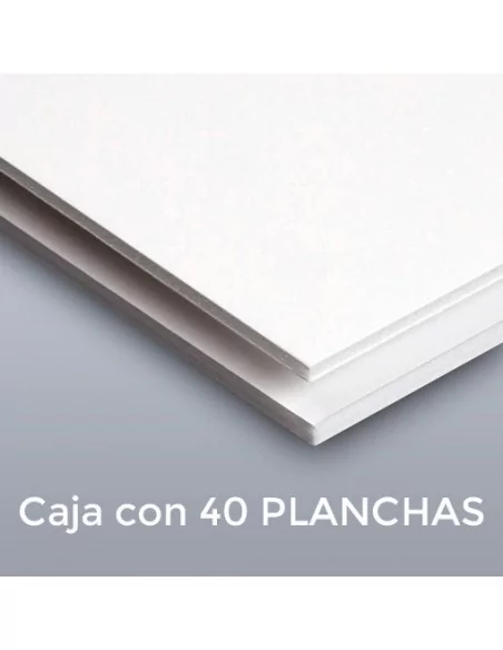 CARTÓN PLUMA SUPREM BLANCA/BLANCO 3mm. 70 X 100 (Plancha)