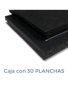 CARTÓN PLUMA NEGRO  10mm.  21 x 29.7   (Plancha)