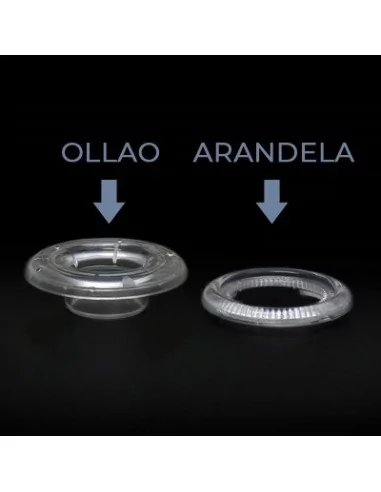 Ilhó e arruela de plástico transparente para lonas e toldos Ilhó e arruela de plástico transparente para lonas e toldos