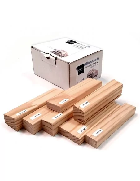 Échantillonnier de tasseaux en bois pour châssis