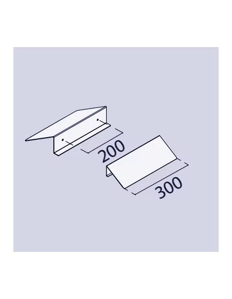 PIE METÁLICO para panel rígido. VARIOS ANCHOS.