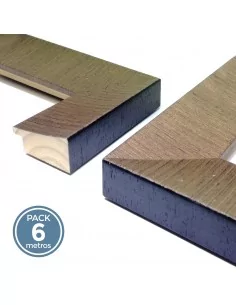 LISA 90x30mm. Chapa natural NOGAL