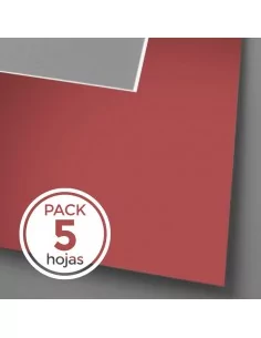 Passepartout GRANATE CLARO (Pack 5 feuilles) (810x1200)