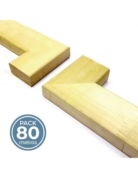 LISTON 35 x 17 mm ABETO CANTOS SUAVIZADOS