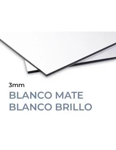PANEL 3mm COMPOSITE ALUMINIO. BLANCO-BLANCO. MOLDIBER