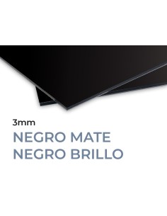 PANEL 3mm COMPOSITE ALUMINIO. NEGRO-NEGRO. MOLDIBER